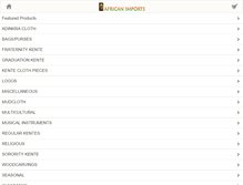 Tablet Screenshot of african-import.com